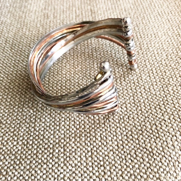 Tri-Tone Bangle Cuff - Picture 4 of 7